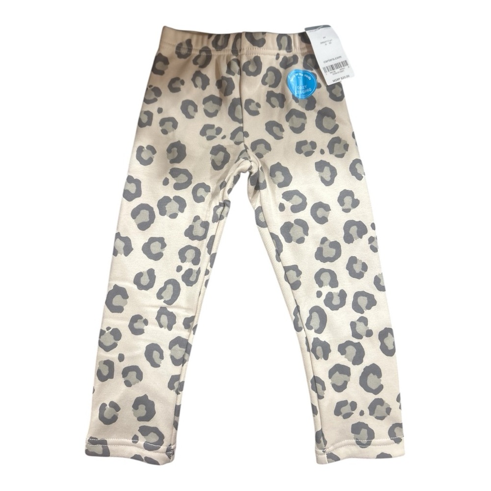 Carter's Gray Leopard Print Kids Leggings